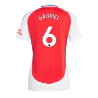 Maglia Calcio Arsenal Gabriel Magalhaes #6 Prima Divisa Donna 2024-25 Manica Corta